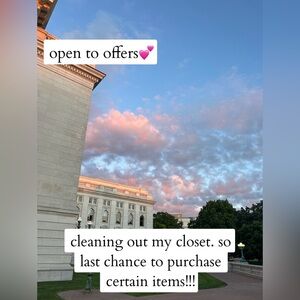 Closet Clear Out Notice - Open to Offers